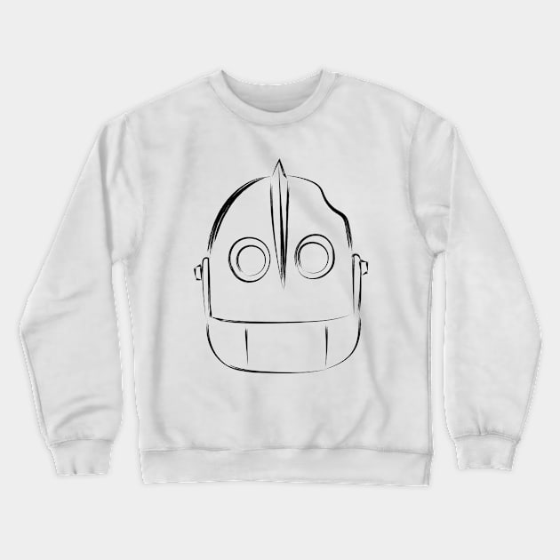 The Iron Giant Crewneck Sweatshirt by POPITONTHEWALL